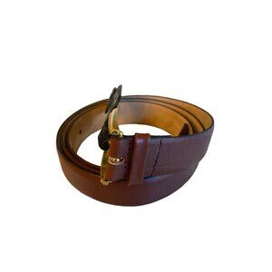 New Lazarus Mens Brown Leather Belt Size‎ 42
